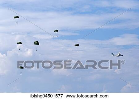 Skydivers near Langenargen, Lake Constance, Baden-Württemberg, Germany, Europe View Large Photo Image Stock Photo - Skydivers near Langenargen, Lake Constance, Baden-Württemberg, Germany, Europe. Fotosearch