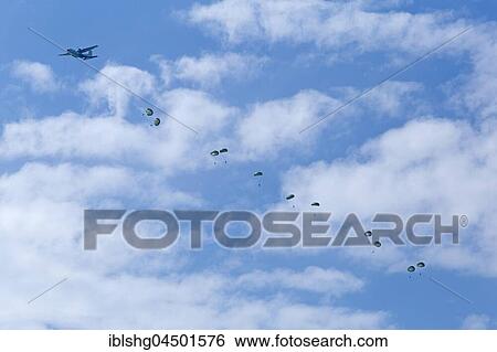 Skydivers near Langenargen, Lake Constance, Baden-Württemberg, Germany, Europe View Large Photo Image Stock Photograph - Skydivers near Langenargen, Lake Constance, Baden-Württemberg, Germany, Europe. Fotosearch