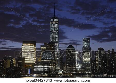 Skyline, Dawn, New York, USA, North America View Large Photo Image Stock Image - Skyline, Dawn, New York, USA, North America. Fotosearch