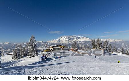 Slope with gondola station, ski region Alpendorf, Geisterberg, Ski Amadé, St. Johann im Pongau, Salzburg State, Austria, Europe View Large Photo Image Picture - Slope with gondola station, ski region Alpendorf, Geisterberg, Ski Amadé, St. Johann im Pongau, Salzburg State, Austria, Europe. Fotosearch
