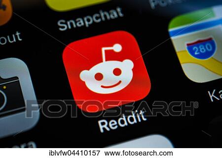 Smartphone screen with Redditt icon in detail View Large Photo Image Stock Photo - Smartphone screen with Redditt icon in detail. Fotosearch