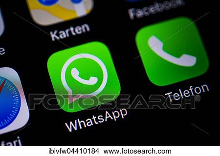 Smartphone screen with WhatsApp and Phone app icons View Large Photo Image Picture - Smartphone screen with WhatsApp and Phone app icons. Fotosearch