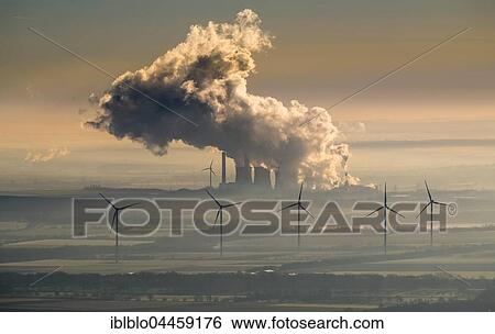 Smoke cloud from power plant Weisweiler, RWE Power AG, lignite-fired power plant and wind power plants, Eschweiler, Rhineland, North Rhine-Westphalia, Germany, Europe View Large Photo Image Stock Photograph - Smoke cloud from power plant Weisweiler, RWE Power AG, lignite-fired power plant and wind power plants, Eschweiler, Rhineland, North Rhine-Westphalia, Germany, Europe. Fotosearch