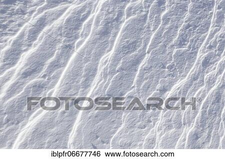 Stock Photograph - Snow detail, Switzerland, Europe. Fotosearch