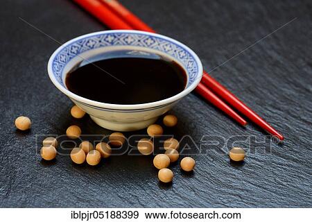 Sojasauce and Soya beans, ( Glycine max) View Large Photo Image Stock Photo - Sojasauce and Soya beans, ( Glycine max). Fotosearch