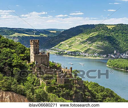 Sooneck Castle on the Rhine, rear Lorch, Upper Middle Rhine Valley World Heritage Site, Niederheimbach, Rhineland-Palatinate, Germany, Europe View Large Photo Image Stock Image - Sooneck Castle on the Rhine, rear Lorch, Upper Middle Rhine Valley World Heritage Site, Niederheimbach, Rhineland-Palatinate, Germany, Europe. Fotosearch