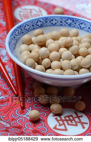 Stock Photo - Soybeans in shell, Glycine max. Fotosearch