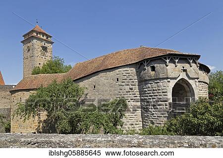 Spitaltor, Old Town, Rothenburg ob der Tauber, Middle Franconia, Bavaria, Germany, Europe View Large Photo Image Stock Photography - Spitaltor, Old Town, Rothenburg ob der Tauber, Middle Franconia, Bavaria, Germany, Europe. Fotosearch