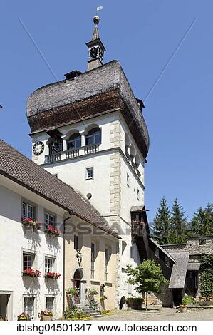 Stock Photo - St. Martin's Tower, Oberstadt, Bregenz, Lake Constance, Vorarlberg, Austria, Europe. Fotosearch