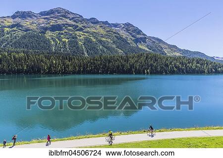 St. Moritz, Piz Surlej and Piz Rosatch at back, Upper Engadin, Engadin, Maloja region, Canton of Grisons, Switzerland, Europe View Large Photo Image Picture - St. Moritz, Piz Surlej and Piz Rosatch at back, Upper Engadin, Engadin, Maloja region, Canton of Grisons, Switzerland, Europe. Fotosearch
