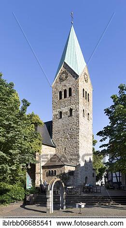 Stock Image - St. Peter's Catholic Church, Waltrop, Ruhr Area, North Rhine-Westphalia, Germany, Europe. Fotosearch