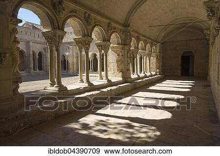 St. Trophime cloister, Arles, Provence-Alpes-Cote d'Azur, France, Europe View Large Photo Image Stock Photo - St. Trophime cloister, Arles, Provence-Alpes-Cote d'Azur, France, Europe. Fotosearch