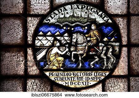 Stained glass window in the town hall, Stade, Lower Saxony, Germany, Europe View Large Photo Image Picture - Stained glass window in the town hall, Stade, Lower Saxony, Germany, Europe. Fotosearch