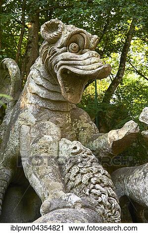 Statue of a dragon, Park of Monsters or The Sacred Wood of Bamarzo, Bomarzo, Lazio, Italy, Europe View Large Photo Image Stock Image - Statue of a dragon, Park of Monsters or The Sacred Wood of Bamarzo, Bomarzo, Lazio, Italy, Europe. Fotosearch