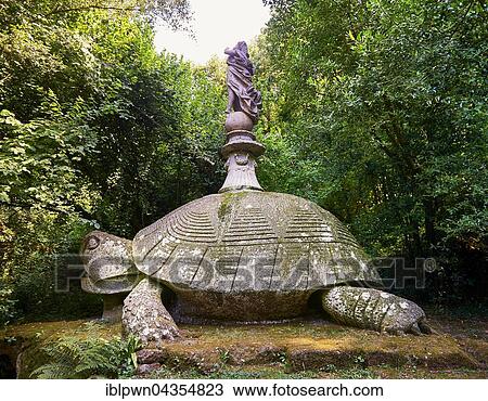 Statue of a tortoise, a symbol of the goddess Aphrodite or Venus, Park of Monsters or The Sacred Wood of Bamarzo, Bomarzo, Lazio, Italy, Europe View Large Photo Image Stock Image - Statue of a tortoise, a symbol of the goddess Aphrodite or Venus, Park of Monsters or The Sacred Wood of Bamarzo, Bomarzo, Lazio, Italy, Europe. Fotosearch