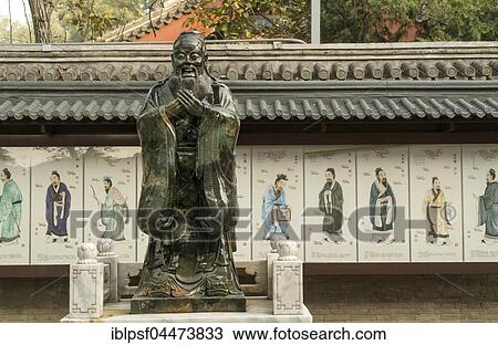 Statue of Confucius, Confucius Temple, Beijing, China, Asia View Large Photo Image Stock Image - Statue of Confucius, Confucius Temple, Beijing, China, Asia. Fotosearch