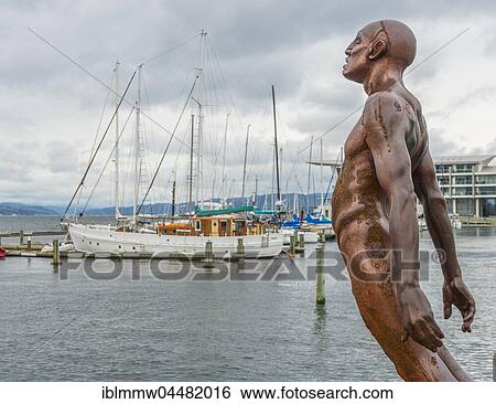 Statue, Solace of the Wind, Wellington Harbour, North Island, New Zealand, Oceania View Large Photo Image Stock Photograph - Statue, Solace of the Wind, Wellington Harbour, North Island, New Zealand, Oceania. Fotosearch