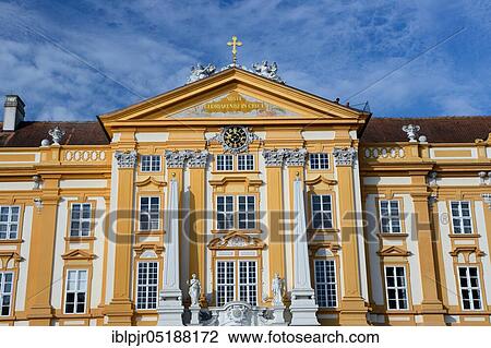 Stift Melk, courtyard, Lower Austria, Austria, Europe View Large Photo Image Stock Image - Stift Melk, courtyard, Lower Austria, Austria, Europe. Fotosearch