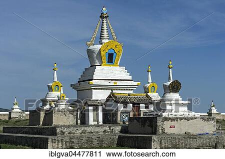 Stupa, Erdene Zuu Khiid monastery, Karakorum, Kharkhorin, Övörkhangai Aimak, Mongolia, Asia View Large Photo Image Stock Image - Stupa, Erdene Zuu Khiid monastery, Karakorum, Kharkhorin, Övörkhangai Aimak, Mongolia, Asia. Fotosearch