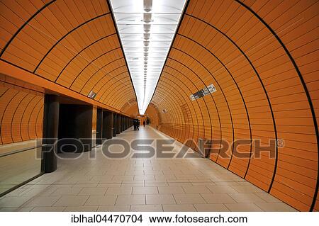 Picture - Subway station Marienplatz, Munich, Upper Bavaria, Bavaria, Germany, Europe. Fotosearch