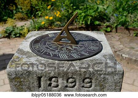 Stock Photograph - Sundial, Great Britain, sun position, England, Great Britain. Fotosearch