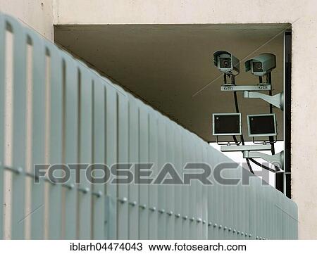 Surveillance camera on security fence, the Federal Chancellery, Government District, Berlin, Germany, Europe View Large Photo Image Stock Image - Surveillance camera on security fence, the Federal Chancellery, Government District, Berlin, Germany, Europe. Fotosearch