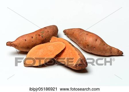 Stock Image - Sweet potatoes (Ipomoea batatas). Fotosearch