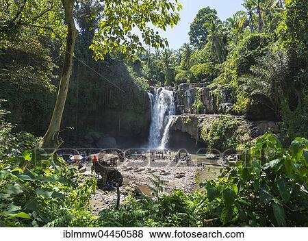 Tegenungan Waterfall, Bali, Indonesia, Asia View Large Photo Image Stock Photo - Tegenungan Waterfall, Bali, Indonesia, Asia. Fotosearch
