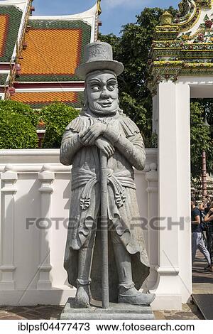 Temple guardian at Wat Pho temple, Bangkok, Thailand, Asia View Large Photo Image Stock Image - Temple guardian at Wat Pho temple, Bangkok, Thailand, Asia. Fotosearch