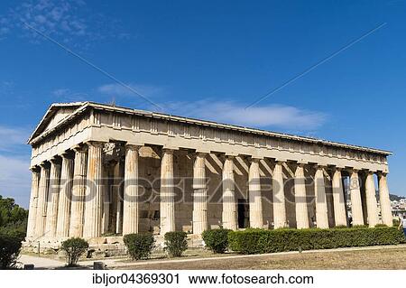 Temple of Hephaestus, ancient Agora, Athens, Greece, Europe View Large Photo Image Stock Image - Temple of Hephaestus, ancient Agora, Athens, Greece, Europe. Fotosearch