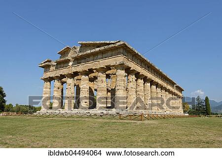 Temple of Hera, archaeological site of Paestum, Capaccio Paestum, Campania, Italy, Europe View Large Photo Image Picture - Temple of Hera, archaeological site of Paestum, Capaccio Paestum, Campania, Italy, Europe. Fotosearch