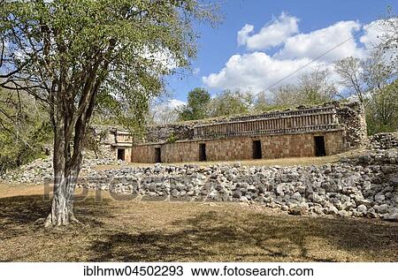 Templo de la Columnas, the temple columns, historic Mayan city Labna, Yucatan State, Mexico, Central America View Large Photo Image Stock Image - Templo de la Columnas, the temple columns, historic Mayan city Labna, Yucatan State, Mexico, Central America. Fotosearch