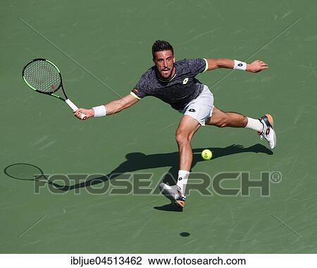 Stock Image - Tennis player Damir Dzumhur, BIH, Tennis, Dubai Duty Free Tennis Championships, Dubai, United Arab Emirates, Asia. Fotosearch