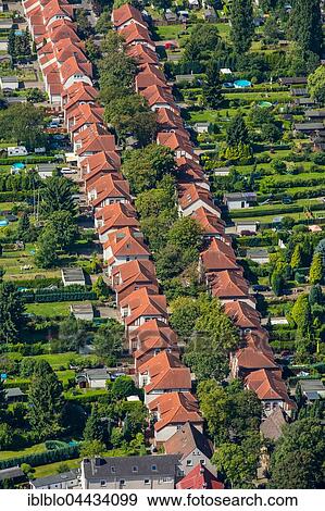 Terrace houses, Old Colony Brambauer, former colliery settlement, Luenen, Ruhr district, North Rhine-Westphalia, Germany, Europe View Large Photo Image Stock Photo - Terrace houses, Old Colony Brambauer, former colliery settlement, Luenen, Ruhr district, North Rhine-Westphalia, Germany, Europe. Fotosearch