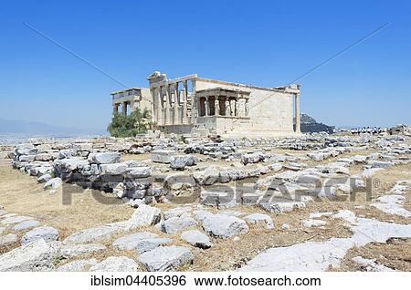 The Erechtheum, Erechtheion Temple, Acropolis, Athens, Greece, Europe View Large Photo Image Stock Photograph - The Erechtheum, Erechtheion Temple, Acropolis, Athens, Greece, Europe. Fotosearch