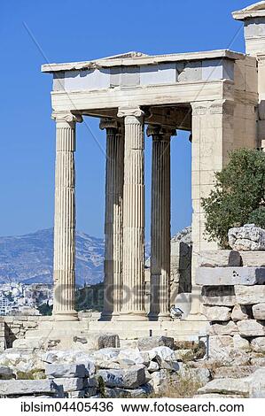 The Erechtheum, Erechtheion Temple, ionic temple of Athena, Acropolis, Athens, Greece, Europe View Large Photo Image Stock Photograph - The Erechtheum, Erechtheion Temple, ionic temple of Athena, Acropolis, Athens, Greece, Europe. Fotosearch
