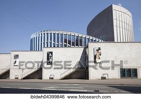 Stock Photograph - Theatre, Münster, Münsterland, North Rhine-Westphalia, Germany, Europe. Fotosearch
