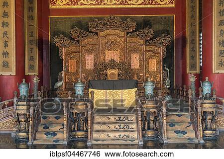 Throne in the Palace of Heavenly Purity, Forbidden City, Beijing, China, Asia View Large Photo Image Stock Photograph - Throne in the Palace of Heavenly Purity, Forbidden City, Beijing, China, Asia. Fotosearch
