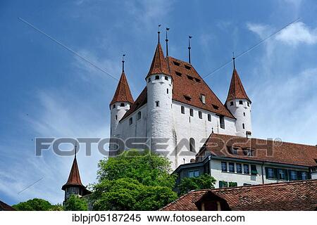 Thun Castle, Thun, Canton of Bern, Switzerland, Europe View Large Photo Image Stock Photography - Thun Castle, Thun, Canton of Bern, Switzerland, Europe. Fotosearch