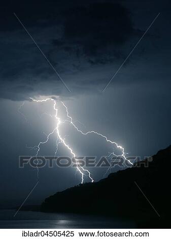 Thunderstorm with lightning over the sea, East London, South Africa, Africa View Large Photo Image Stock Photography - Thunderstorm with lightning over the sea, East London, South Africa, Africa. Fotosearch