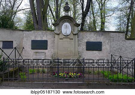 Stock Image - Tomb of Charlotte von Stein, Historical Cemetery, Weimar, Thuringia, Germany, Europe. Fotosearch