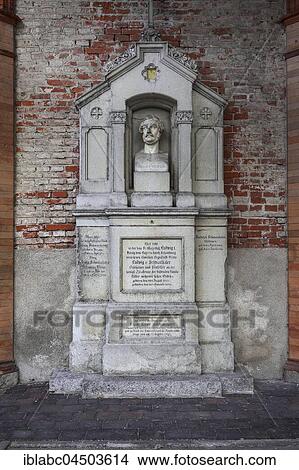 Picture - Tomb of Ludwig Michael von Schwanthaler, 1802-1848, Bavarian sculptor, Südfriedhof, Munich, Bavaria, Germany, Europe. Fotosearch