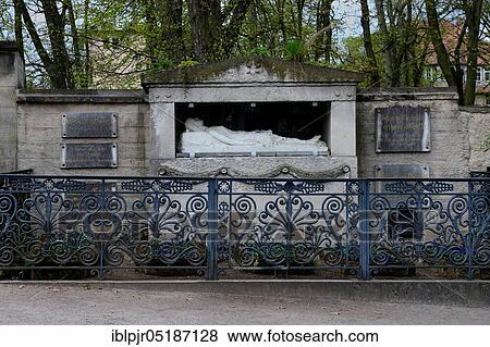 Stock Photo - Tomb of the Goethe family, Historical Cemetery, Weimar, Thuringia, Germany, Europe. Fotosearch