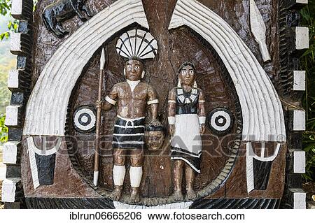 Traditional artist woodwork in the Naga heritage village Kisama, Nagaland, India, Asia View Large Photo Image Stock Photograph - Traditional artist woodwork in the Naga heritage village Kisama, Nagaland, India, Asia. Fotosearch