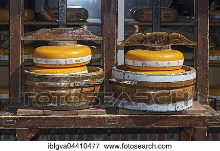 Traditional cheese press for Gouda cheese, Volendam, The Netherlands, Europe View Large Photo Image Stock Photo - Traditional cheese press for Gouda cheese, Volendam, The Netherlands, Europe. Fotosearch