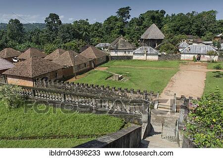 Traditional village Chefferie of Bafut, Chefferie de Bafut, meeting house Atchum or Achum behind, UNESCO World Heritage Site, Bamenda, North-West Region, Cameroon, Africa View Large Photo Image Stock Image - Traditional village Chefferie of Bafut, Chefferie de Bafut, meeting house Atchum or Achum behind, UNESCO World Heritage Site, Bamenda, North-West Region, Cameroon, Africa. Fotosearch