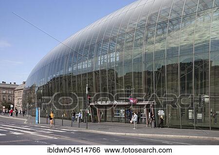 Train station SNCF, Central Station, Strasbourg, Alsace, France, Europe View Large Photo Image Stock Photograph - Train station SNCF, Central Station, Strasbourg, Alsace, France, Europe. Fotosearch