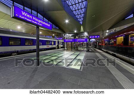 Trains at Vienna Central Station, Vienna, Austria, Europe View Large Photo Image Stock Image - Trains at Vienna Central Station, Vienna, Austria, Europe. Fotosearch