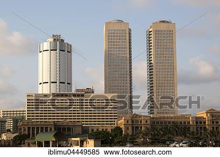 Twin towers of World Trade Centre and modern hotels, central business district, Colombo, Sri Lanka, Asia View Large Photo Image Stock Photography - Twin towers of World Trade Centre and modern hotels, central business district, Colombo, Sri Lanka, Asia. Fotosearch