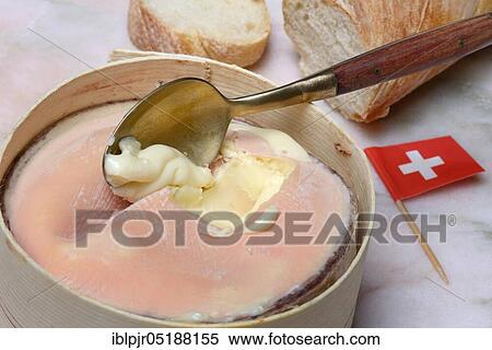 Stock Photography - Vacherin Mont d'Or, Swiss soft cheese, Valle de Joux, Vaud Jura, Switzerland, Europe. Fotosearch